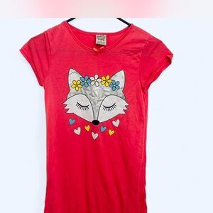 Charming Red Fox Nightgown for Kids